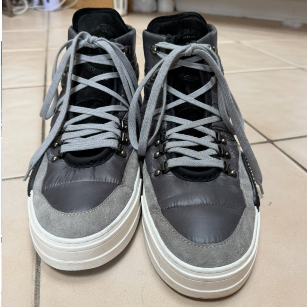 Brand New P448 Black  Gray High Top Sneakers In Size 43